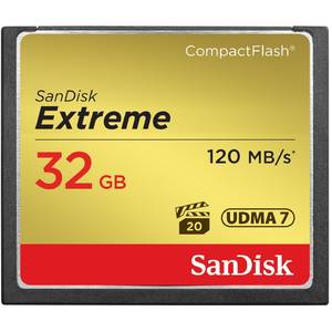 Card Sandisk Compact Flash Extreme 120Mbs 32GB