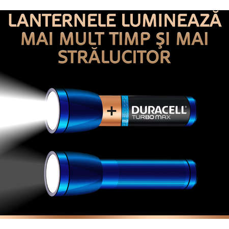 Baterie Duracell Turbo Max AA LR06 3+1 gratis Negru