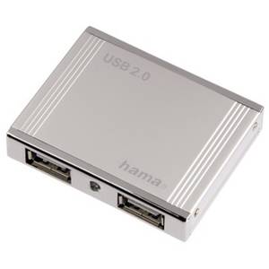 Hub USB Hama "Alu mini"  4porturi  alb