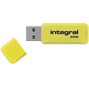 Memorie USB Integral Neon 8GB USB 2.0 Yellow