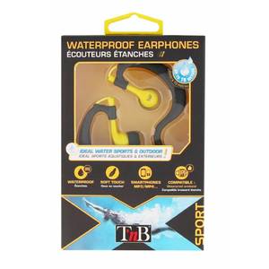 Casti TnB Sport Waterproof Yellow