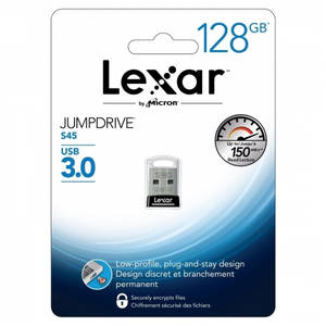 Memorie USB Lexar JumpDrive S45 128GB USB 3.0 Black
