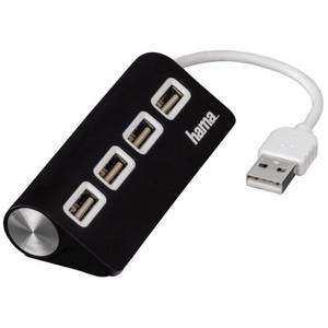 Hub USB Hama 4porturi negru