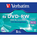 43285 DVD-RW Serl 4.7GB Silver 5 Bucati
