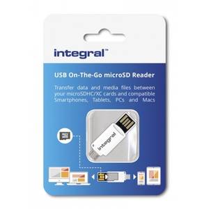 Card reader Integral OTG Reader INCROTGMSD White