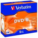 DVD-R 4.7GB 16x 5 bucati colorat