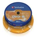 DVD+R  4.7GB 16x spindle argintiu mat 25 bucati