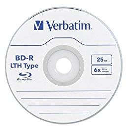 Mediu optic Verbatim BLANK BD-R SL LTH 6X 25GB 5 bucati colorate