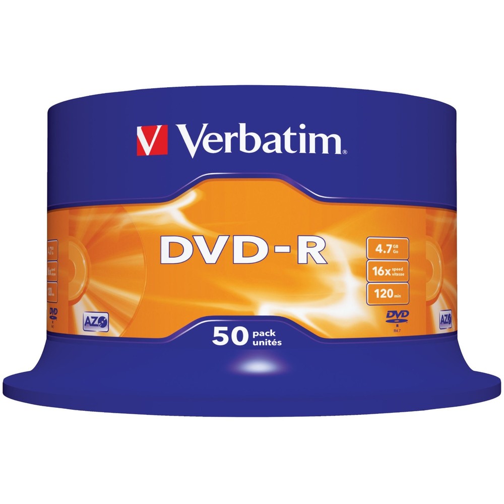 Mediu optic BLANK DVD-R SL 16X 4.7GB 50 bucati