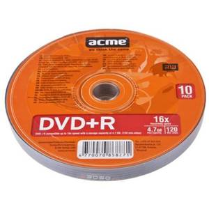 Mediu optic ACME DVD-R 4.7GB 16X (10 buc/pachet)