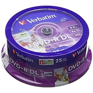 Mediu optic BLANK DVD+R DL 8X 8.5GB 25 bucati