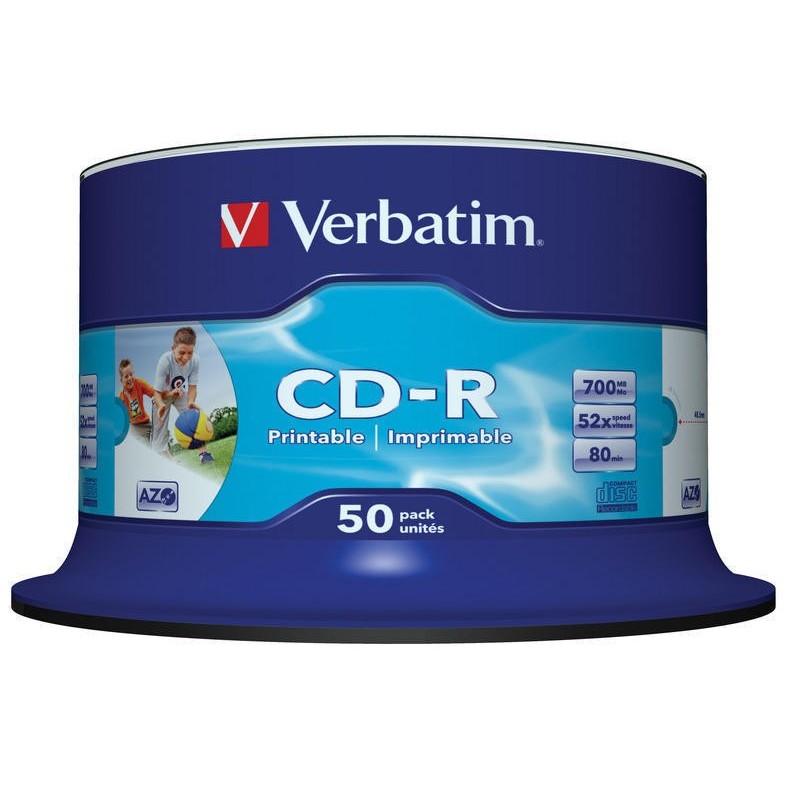 Mediu optic CD-R 52X INKJET PRINT 700MB 50