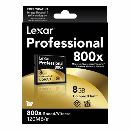 Card Lexar Professional CF 8GB  800X UDMA 7