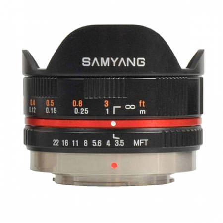 Obiectiv Samyang 7.5mm 1:3.5 UMC Fisheye Black montura Micro Four Thirds