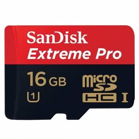 Card Sandisk MicroSD 16GB SDHC Extreme Pro, UHS-I, 95MB/s SDSDQXP-016G-X46