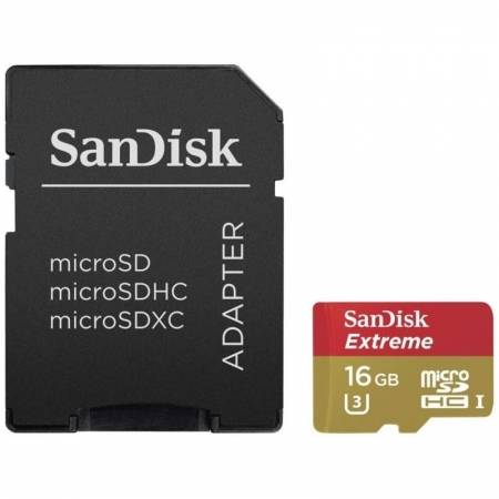 Card Sandisk MicroSDHC 16GB Extreme 90MBs SDSQXNE-016G-GN6MA