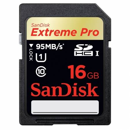 Card Sandisk SDHC 16GB  Extreme Pro UHS-I 95MB/s SDSDXPA-016G-X46