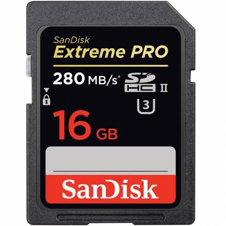 Card Sandisk SDHC 16GB Extreme Pro UHS-II 280 Mb/s SDSDXPB-16GB