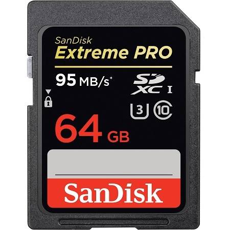 Card Sandisk SDXC 64GB  Extreme Pro UHS-I 95MB/s SDSDXPA-064G-X46