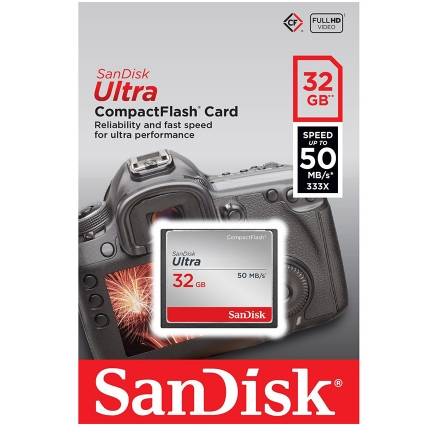 Card Sandisk Ultra CF 32GB - card de memorie 50MB/s