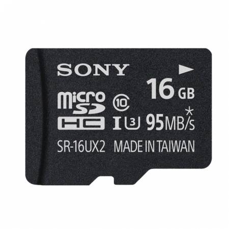 Card Sony microSDHC 16GB - card memorie UHS-I, U3, 95 MB/s + adaptor SD