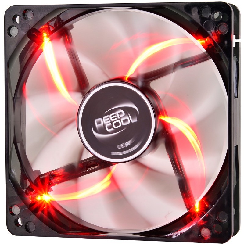 Ventilator Wind Blade 120 Red 120mm LED