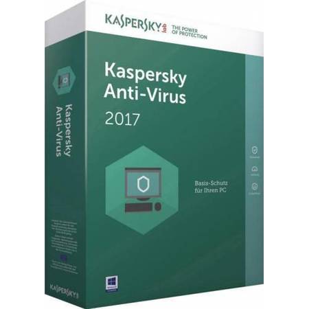 Antivirus Kaspersky 2017 1PC 1An+3luni gratuite Licenta Noua Box