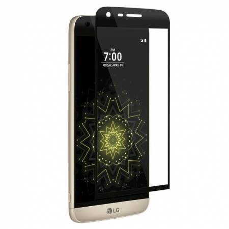 Folie protectie Tempered Glass din sticla securizata pentru LG G5, Full 3D, Negru