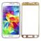 Folie protectie Tempered Glass din sticla pentru Samsung Galaxy S5 - aluminiu auriu