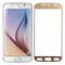 Folie protectie Tempered Glass din sticla pentru Samsung Galaxy S6 - aluminiu auriu