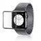 Folie protectie Tempered Glass Folie sticla securizata Apple Watch 38 mm - Negru