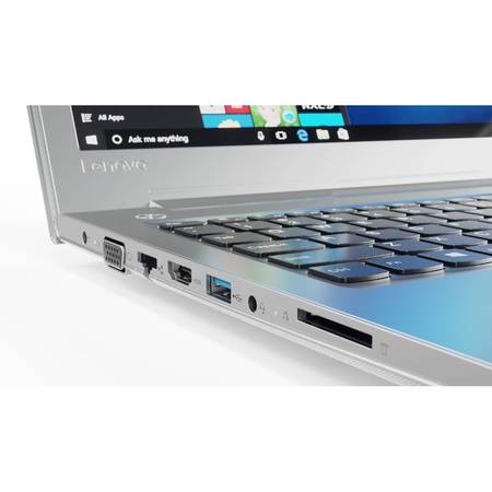 Laptop Lenovo IdeaPad 510-15IKB 15.6 inch Full HD Intel Core i5-7200U 4GB DDR4 256GB SSD nVidia GeForce 940MX 4GB Silver