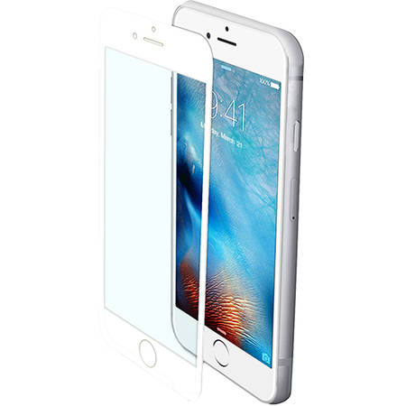 Folie protectie Celly GLASS800WH Sticla Securizata Full Body 9H Alb pentru Apple iPhone 7