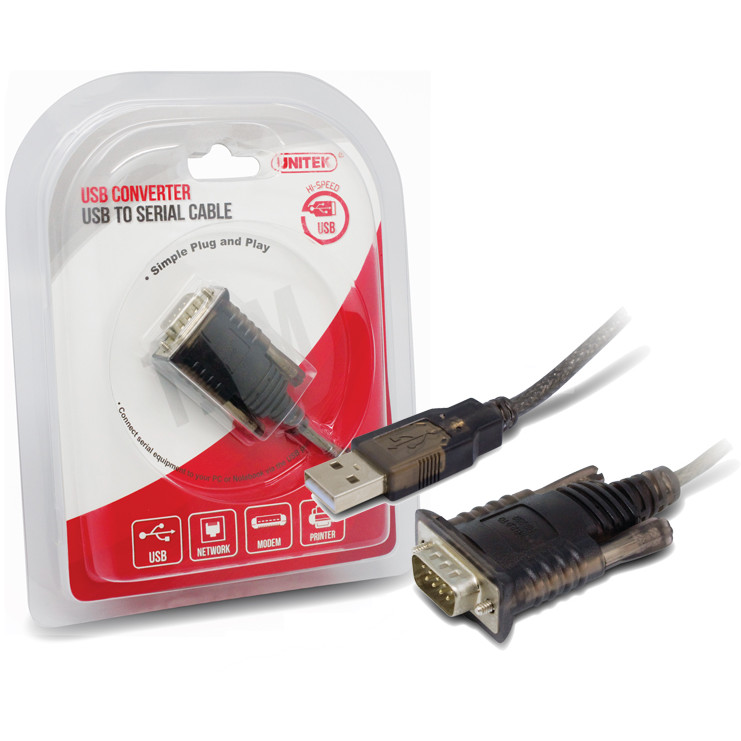 Cablu UNITEK Y-105 USB Male - Serial Male Converter 1.5m