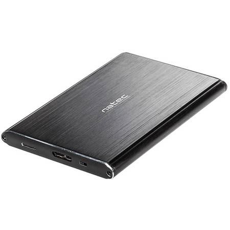 Rack HDD Natec RHINO PRO SLIM External USB3.0 black aluminum