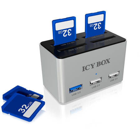 Card reader RaidSonic Docking Station ICY BOX  4-bay SD Card Reader