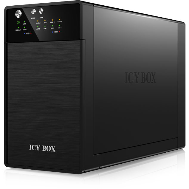 Rack HDD Icy Box pentru 2x3,5 HDD  Black