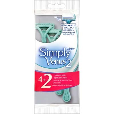 Aparat de ras Venus2 punga 4 + 2 gratis