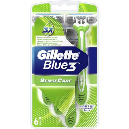 Aparat de ras Gillette Blue3 Sense Care punga 6 buc