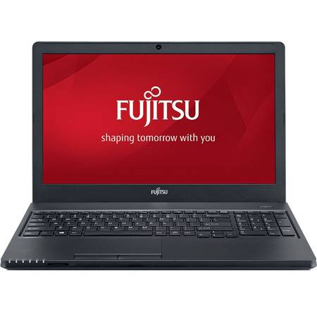 Laptop Fujitsu Lifebook A555 15.6 inch HD Intel Core i3-5005U Broadwell 2GHz 4GB DDR3 500GB HDD Black Free Dos