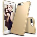 Slim Royal Gold pentru Apple iPhone 7 Plus si folie protectie display