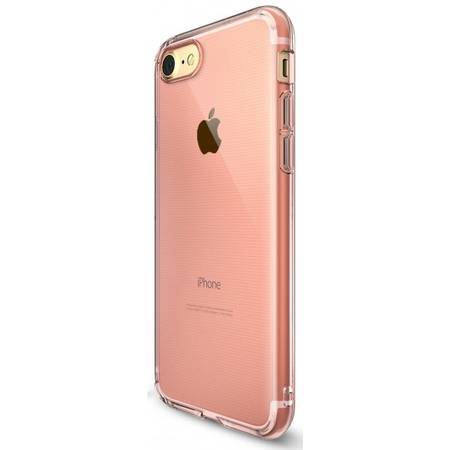 Husa Ringke Air Rose Gold pentru Apple iPhone 7 si folie protectie display
