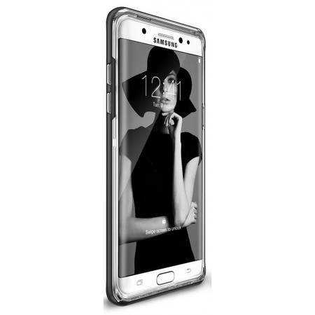 Husa Ringke Frame Black pentru Samsung Galaxy Note 7 plus folie protectie display