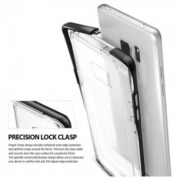 Husa Ringke Frame Black pentru Samsung Galaxy Note 7 plus folie protectie display