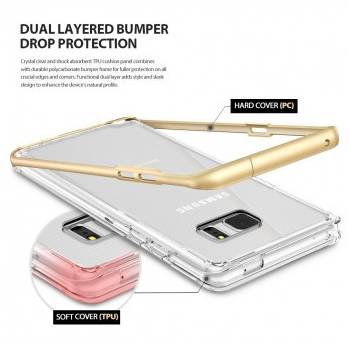 Husa Ringke Frame Royal Gold pentru Samsung Galaxy Note 7 plus folie protectie display