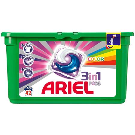 Capsule de detergent gel Ariel Pods Color 42*28ml