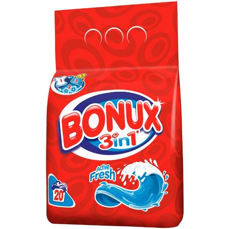 Detergent de rufe automat BONUX Active Fresh 2kg