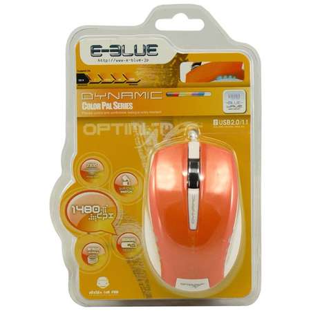 Mouse E-Blue EMS102YE 1480 dpi Orange