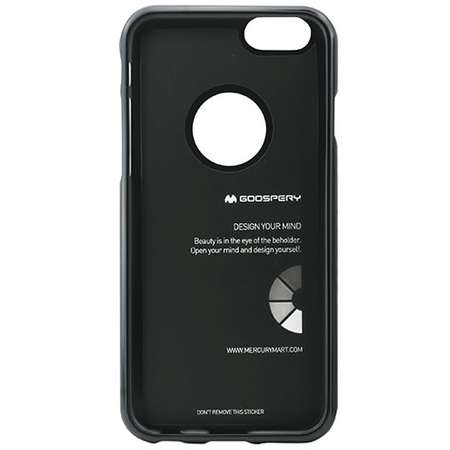 Husa Protectie Spate Goospery JellyMetal pentru iPhone 6/6S Negru