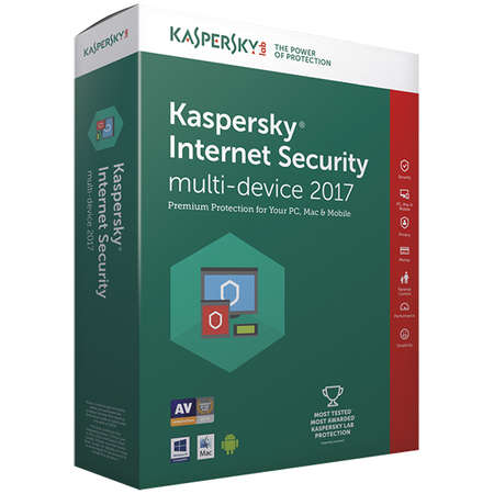 Antivirus Kaspersky Internet Security Multi-Device 2017 European Edition Base Electronica 1 an 3 devices